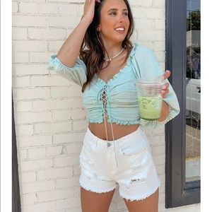 Mint blouse size large